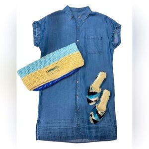 Denim Shirt Dress - NWT - Size Small